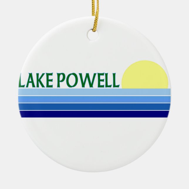 Lake Powell Ceramic Tree Decoration (Front)