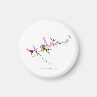 Lake Powell Minimalist Silhouette Map Magnet