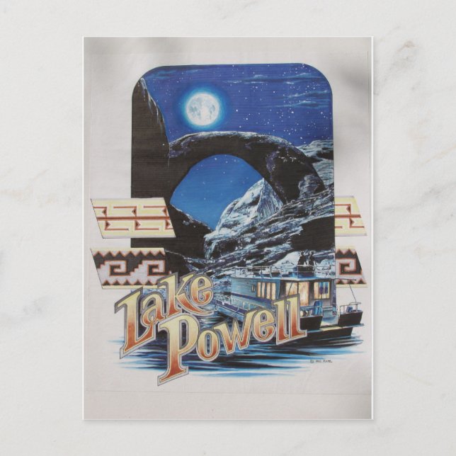 Lake Powell Moonlite Scenic Postcard (Front)