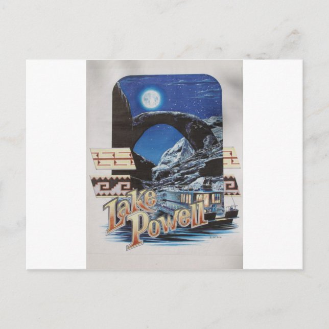 Lake Powell Moonlite Scenic Postcard (Front)
