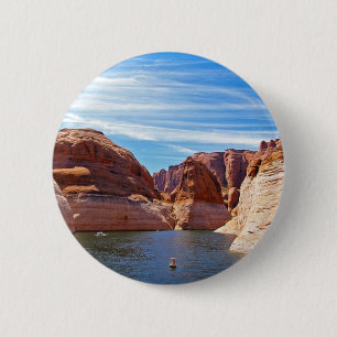 Lake Powell Page Arizona Water Reservoir Landscape 6 Cm Round Badge
