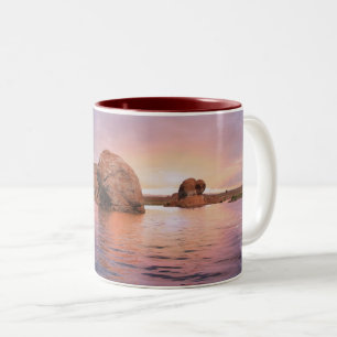 Lake Powell Sunset Two-Tone Coffee Mug