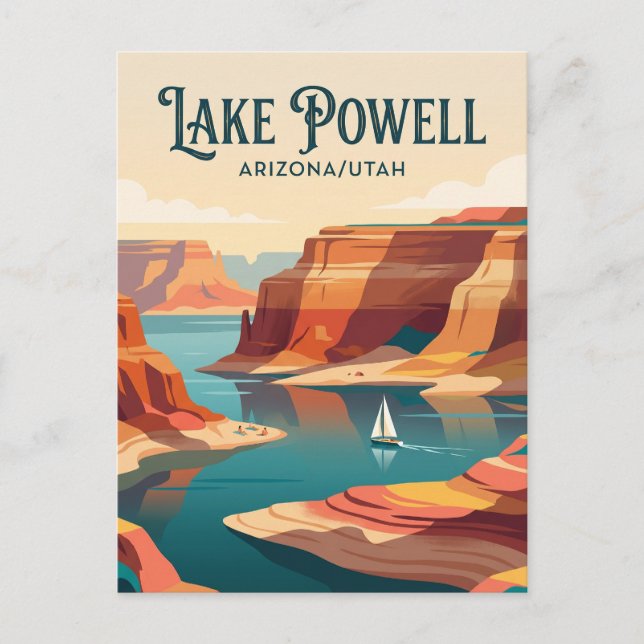 Lake Powell USA Postcard (Front)