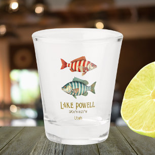 Lake Powell Utah Arizona fish Shot Glass