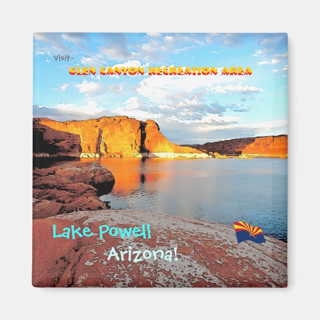 Lake Powell Vintage Style Magnet (Front)