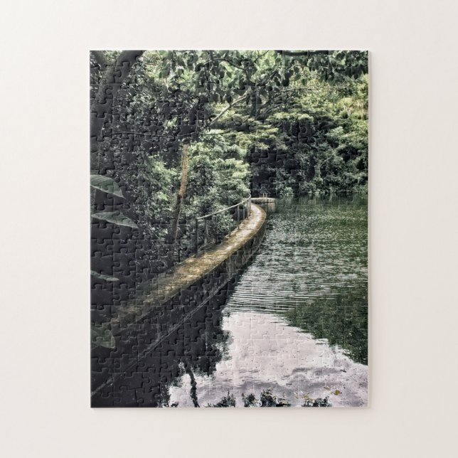 Lake  Rain Forest Creque Dam Virgin Islands USVI Jigsaw Puzzle (Vertical)