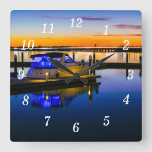 Lake Ray Hubbard Rockwall TX Sunset Wall Clock