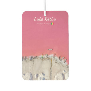 Lake Retba, Senegal - Pink Lake Boats Car Air Freshener