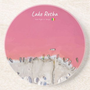 Lake Retba, Senegal - Pink Lake Boats Coaster