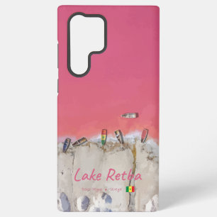 Lake Retba, Senegal - Pink Lake Boats Samsung Galaxy Case