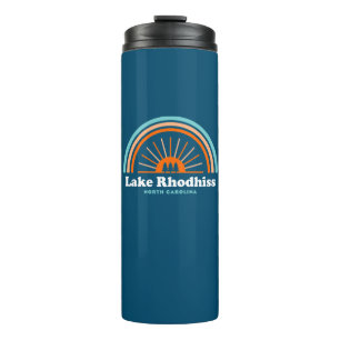 Lake Rhodhiss North Carolina Rainbow Thermal Tumbler