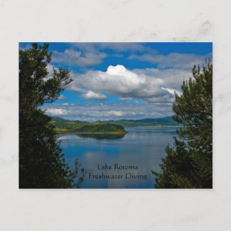 Lake Rotoma, New Zealand Postcard