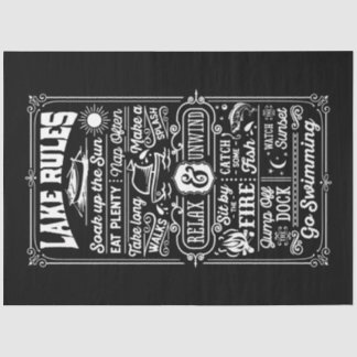 Lake Rules Tissue Paper