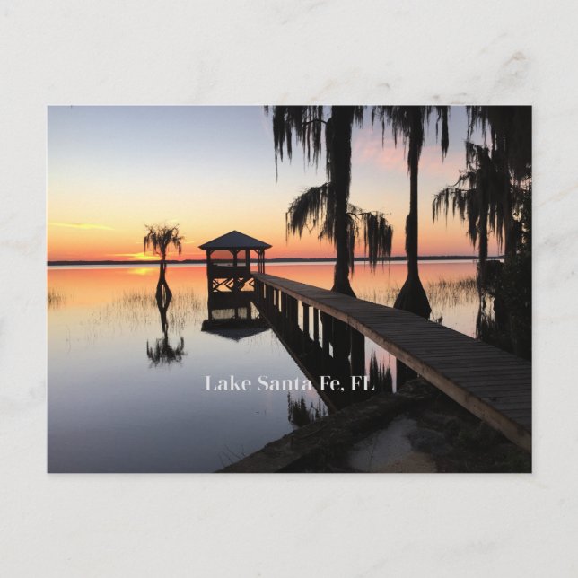 Lake Santa Fe Florida scenic photograph Postcard (Front)