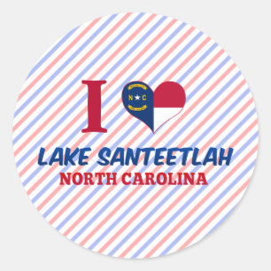 Lake Santeetlah, North Carolina Classic Round Sticker