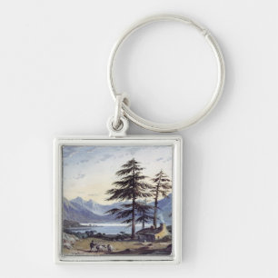 Lake Scene Key Ring