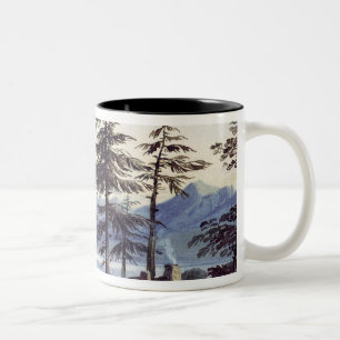 Lake Scene Two-Tone Coffee Mug