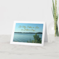 Lake Scenery, Father-in-Law, Father's Day Card