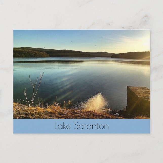 Lake Scranton-Twilight Landscape Postcard (Front)