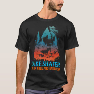 Lake Shafer Shark Free and Unsalted Funny Nature   T-Shirt