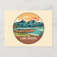 Lake Shasta California Boating Fishing Emblem