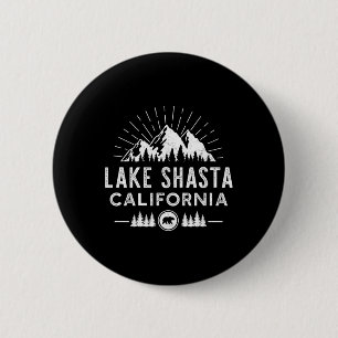 Lake Shasta California - Mountain Skiing Hiking Fi 6 Cm Round Badge