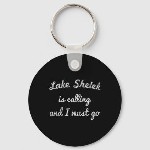 Lake Shetek Minnesota Funny Fishing Camping Summer Key Ring