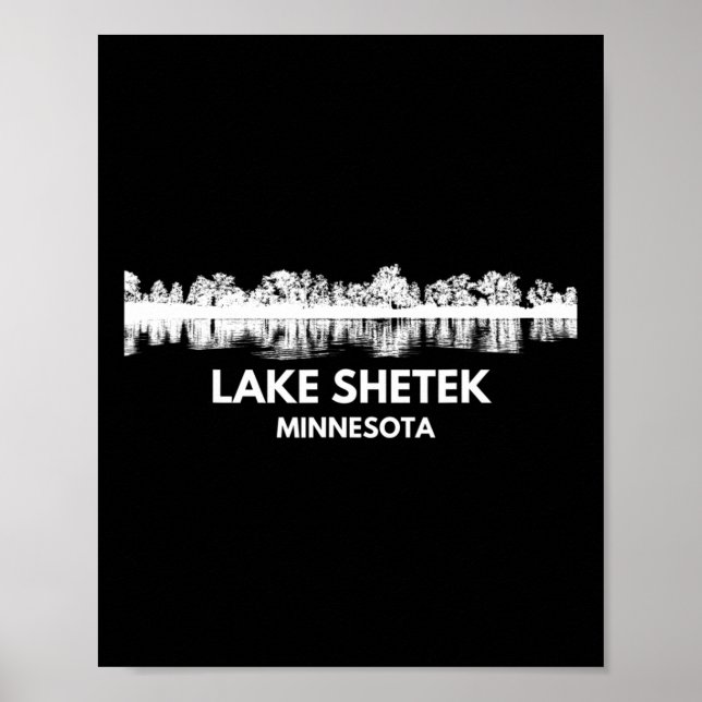 Lake Shetek Minnesota Trip Funny Summer Fishing Ca Poster (Front)