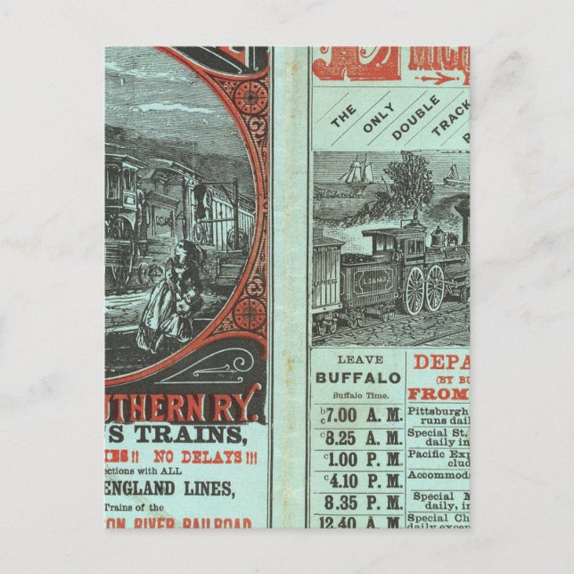 Lake Shore and Michigan So Railway Postcard (Front)