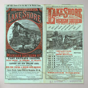 Lake Shore and Michigan So Railway Poster