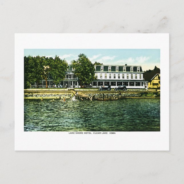 Lake Shore Hotel, Clear Lake, Iowa Postcard (Front)