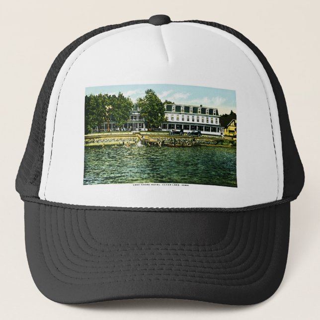 Lake Shore Hotel, Clear Lake, Iowa Trucker Hat (Front)