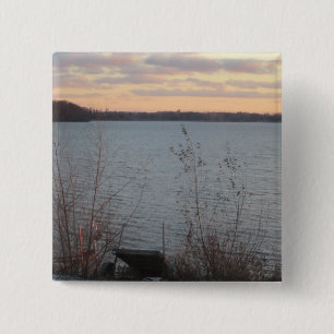Lake Shore Sunset Button