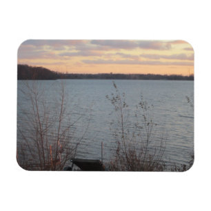 Lake Shore Sunset Flexible Magnet