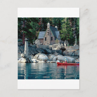 Lake Sight Seeing By Canoe Tahoe Postcard