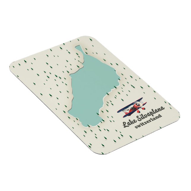 Lake Silvaplana Switzerland. Magnet (Right Side)