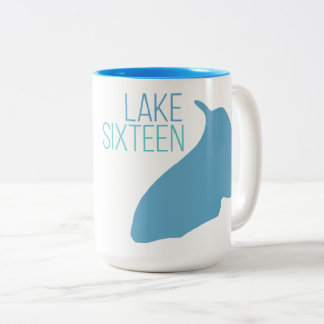 Lake Sixteen - 106th Avenue, Allegan, MI Two-Tone Coffee Mug