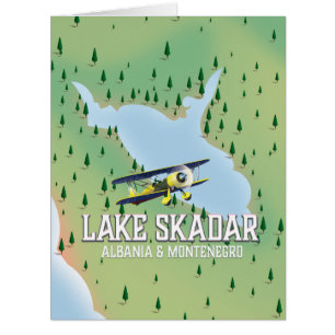 Lake Skadar Albania and Montenegro lake map