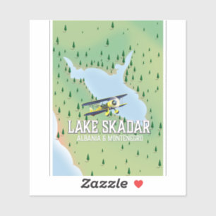 Lake Skadar Albania and Montenegro lake map