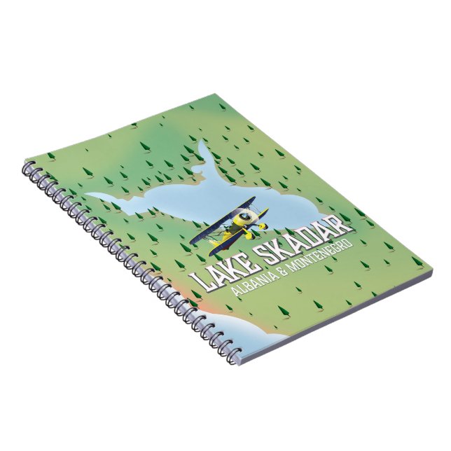 Lake Skadar Albania and Montenegro lake map Notebook (Right Side)