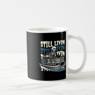 Lake Skeleton - Boating Pontoon Boat Coffee Mug