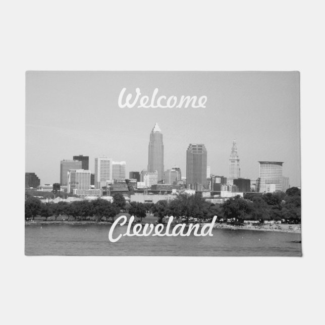 Lake Skyline Cleveland Doormat (Front)