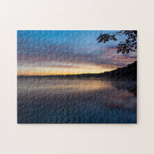 Lake Springfield Autumn Sunrise Jigsaw Puzzle