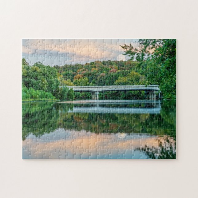 Lake Springfield Evening Tranquillity Jigsaw Puzzle (Horizontal)