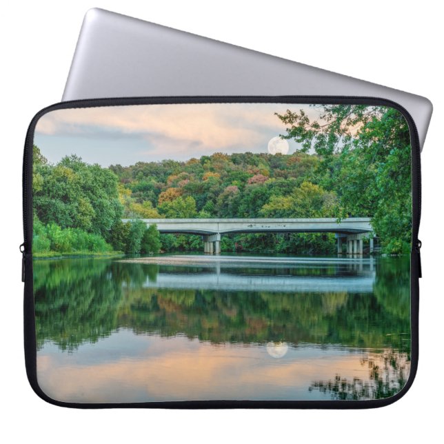 Lake Springfield Evening Tranquillity Laptop Sleeve (Front)