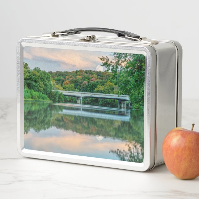 Lake Springfield Evening Tranquillity Metal Lunch Box (In Situ)
