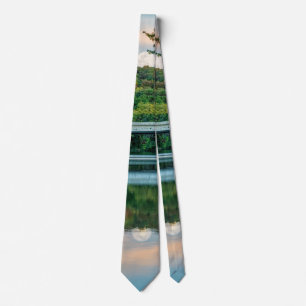 Lake Springfield Evening Tranquillity Neck Tie