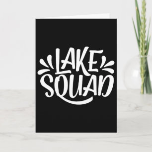 Lake Squad Vacation Camping Life Family Matching L Card