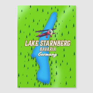 Lake Starnberg Bavaria Germany travel poster