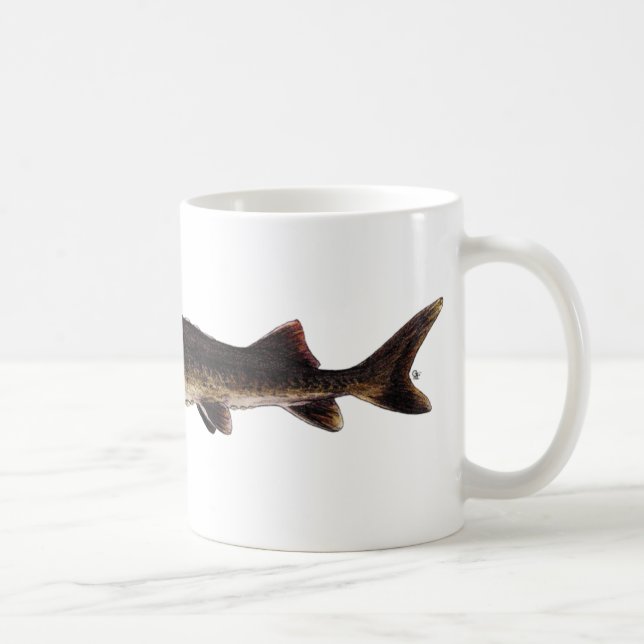 Lake Sturgeon - Acipenser fulvescens Coffee Mug (Right)